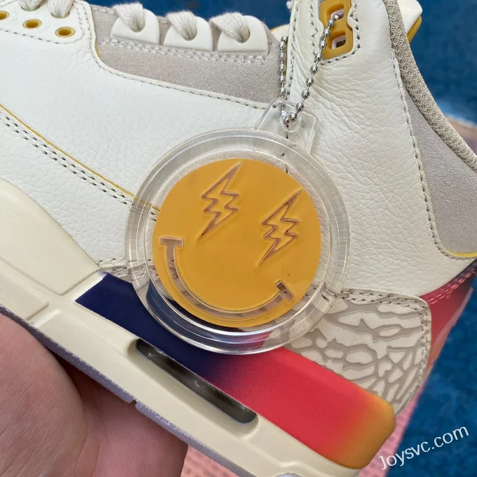 J Balvin x Air Jordan 3 FN0344-901 White Blue Red