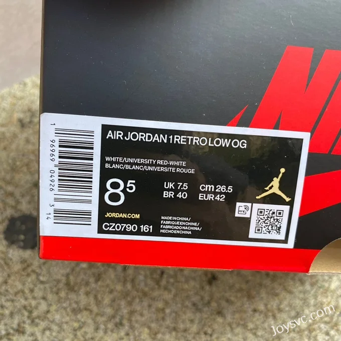 Air Jordan 1 Low OG CZ0790-161 University Red