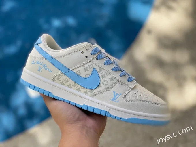 Nike Dunk Low x Louis Vuitton White Blue XD1688-011