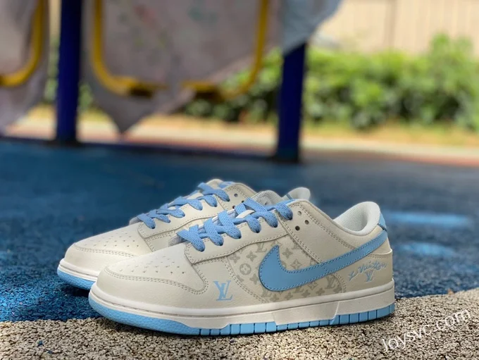 Nike Dunk Low x Louis Vuitton White Blue XD1688-011