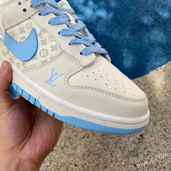 Nike Dunk Low x Louis Vuitton White Blue XD1688-011