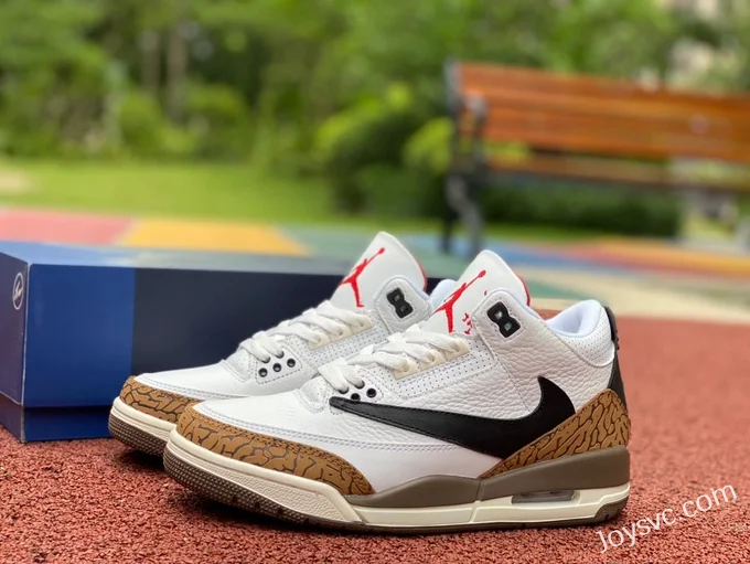 Air Jordan 3 x Travis Scott CT8532-120 White Brown