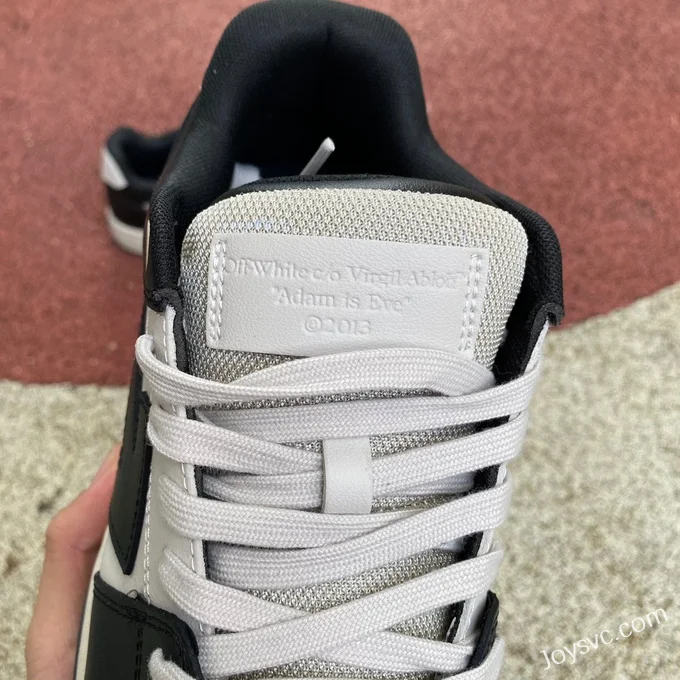 OFF-WHITE Black White Leather Sneakers