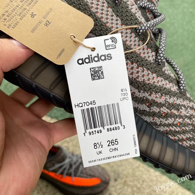 Adidas Yeezy Boost 350 V2 in Grey and Orange