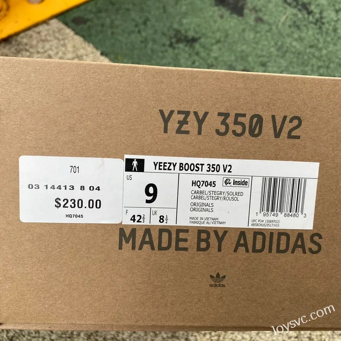 Adidas Yeezy Boost 350 V2 in Grey and Orange