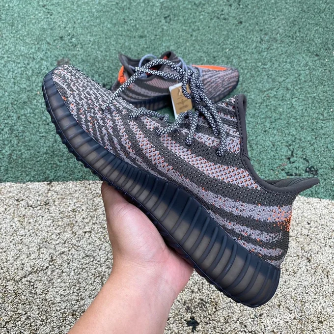 Adidas Yeezy Boost 350 V2 in Grey and Orange