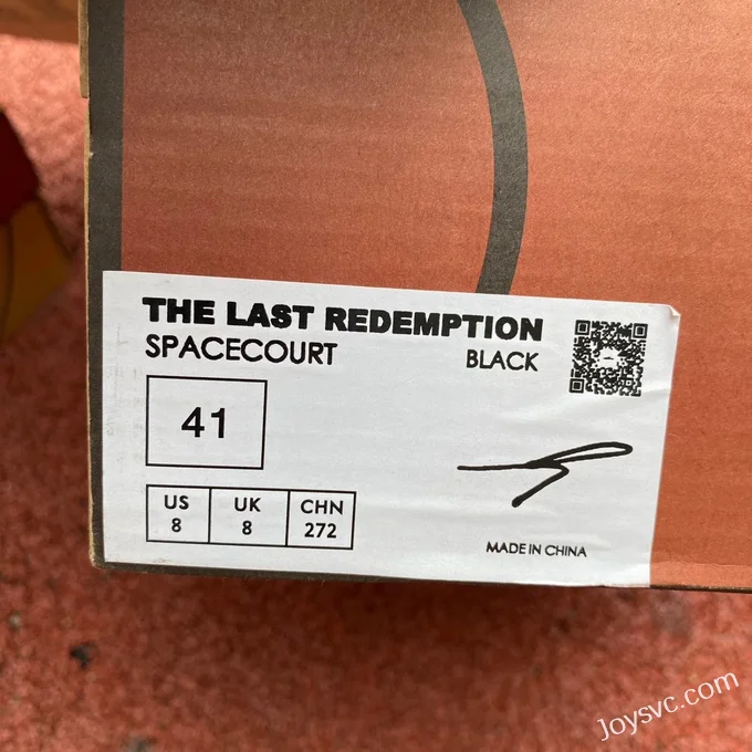 The Last Redemption Black Distressed Spacecourt Sneakers