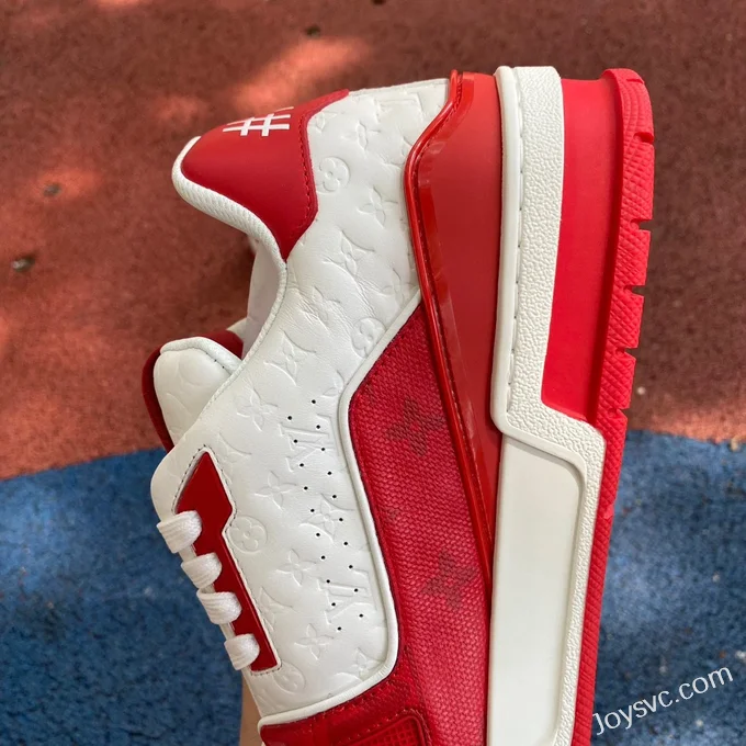 Louis Vuitton Trainer White Red Disruptive