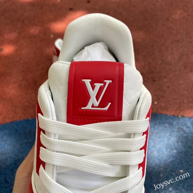 Louis Vuitton Trainer White Red Disruptive