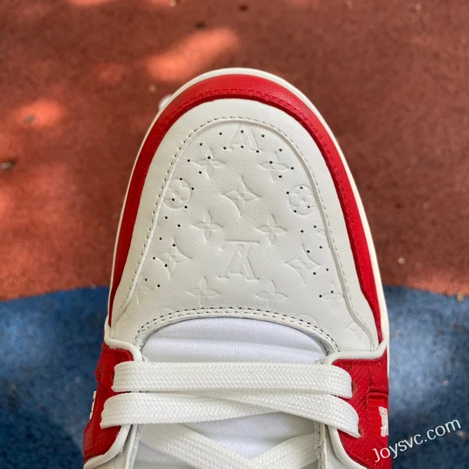 Louis Vuitton Trainer White Red Disruptive