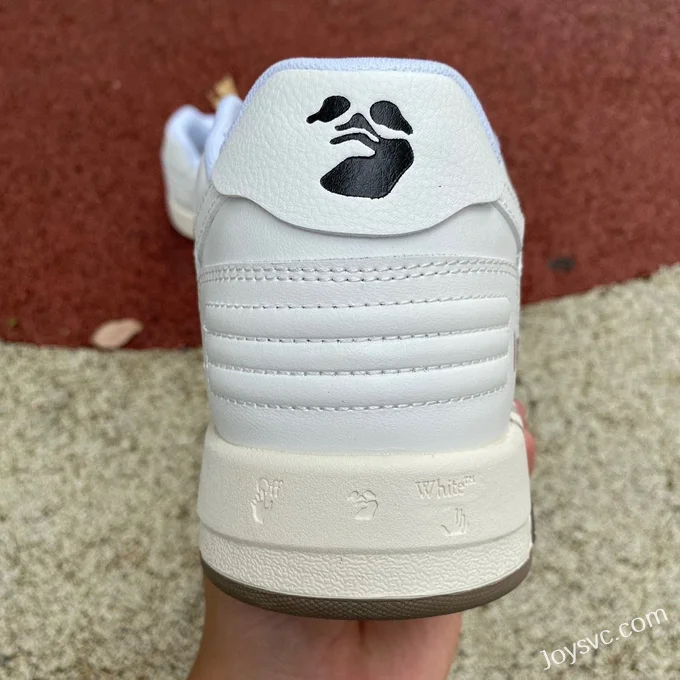 OFF-WHITE White Beige Leather Sneakers