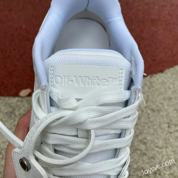 OFF-WHITE White Beige Leather Sneakers