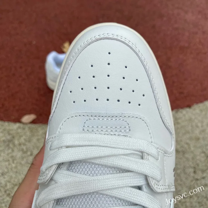 OFF-WHITE White Beige Leather Sneakers