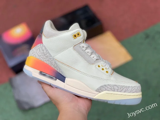 J Balvin x Air Jordan 3 FN0344-901 White Blue Red