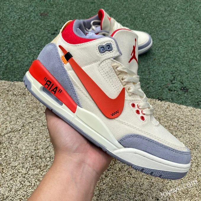 OFF-WHITE x Air Jordan 3 DH7139-100 White Red