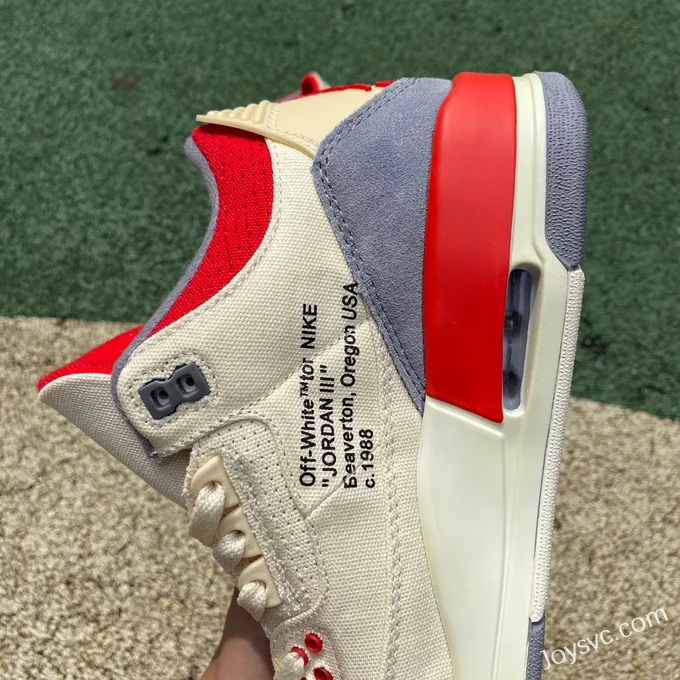 OFF-WHITE x Air Jordan 3 DH7139-100 White Red