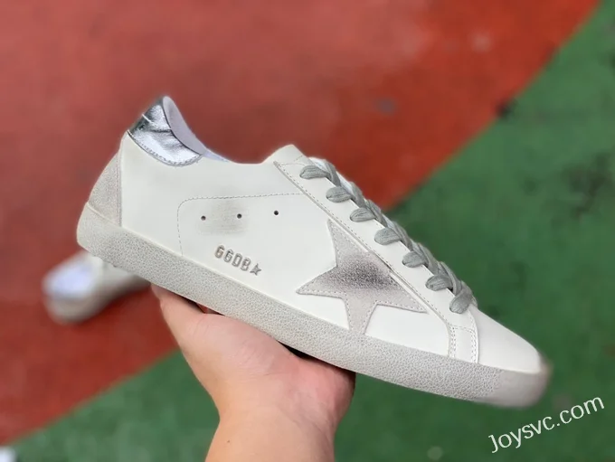 Golden Goose Super Star White Silver Tail