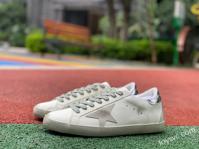 Golden Goose Super Star White Silver Tail