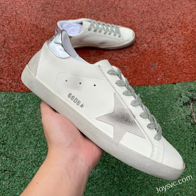 Golden Goose Super Star White Silver Tail