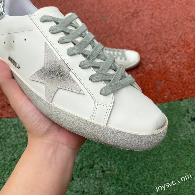 Golden Goose Super Star White Silver Tail