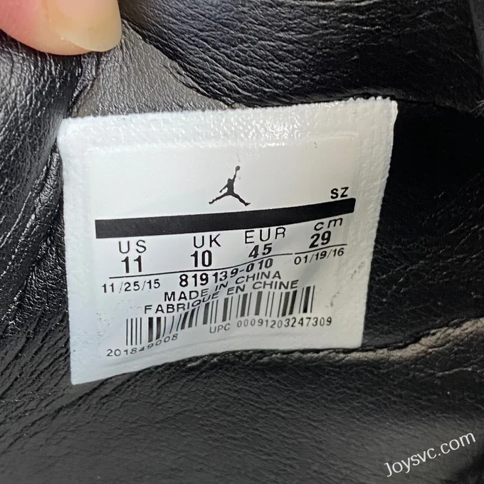 Air Jordan 4 819139-010 Black White