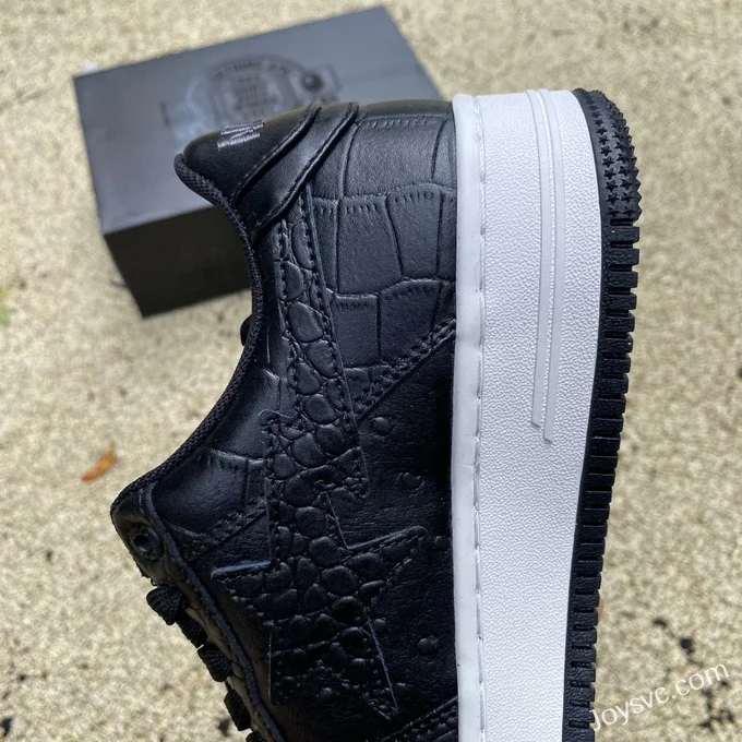 NEIGHBORHOOD x BAPE STA SK8 Low-Top Shoes in Black and White