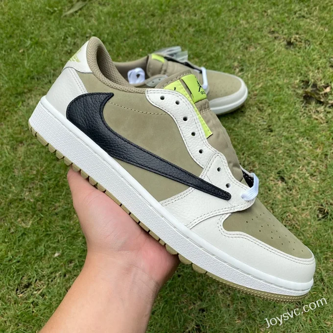 Travis Scott x Air Jordan 1 Low FZ3124-200 Avocado Y Version