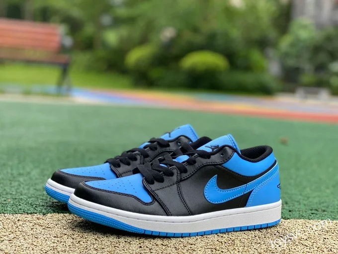 Air Jordan 1 Low 553558041 Black Blue Retro