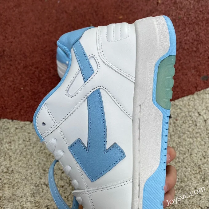 OFF-WHITE White Blue UNC Leather Sneakers