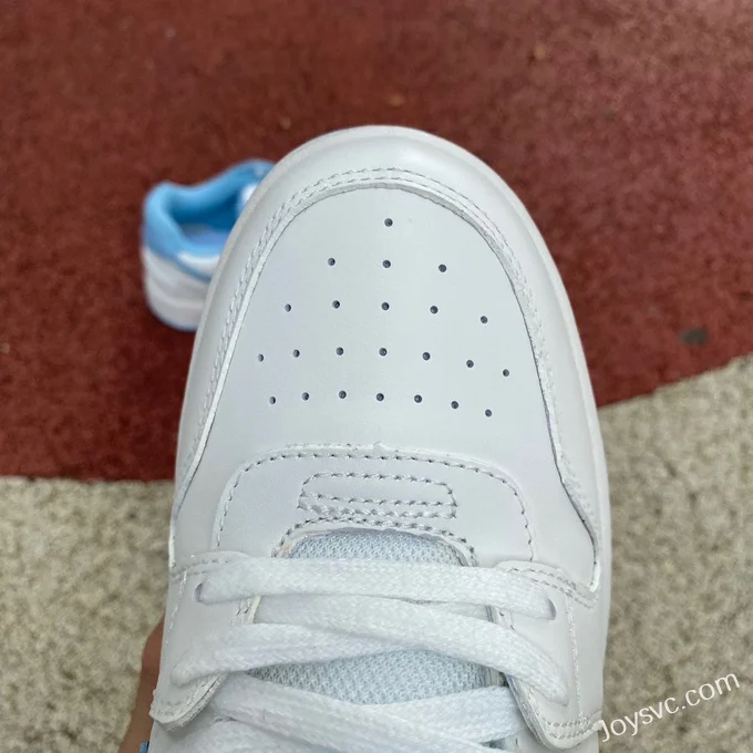 OFF-WHITE White Blue UNC Leather Sneakers