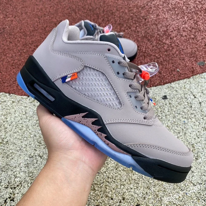 Air Jordan 5 Retro Low PSG Grey Brown Basketball Shoes DX6325-204