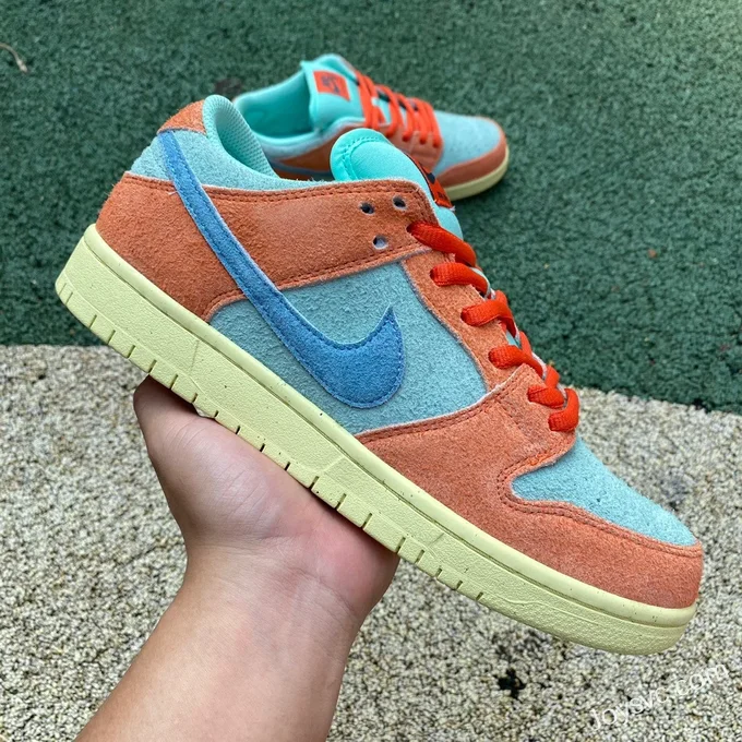 Nike SB Dunk Low Noise Aqua Orange Cyan DV542980