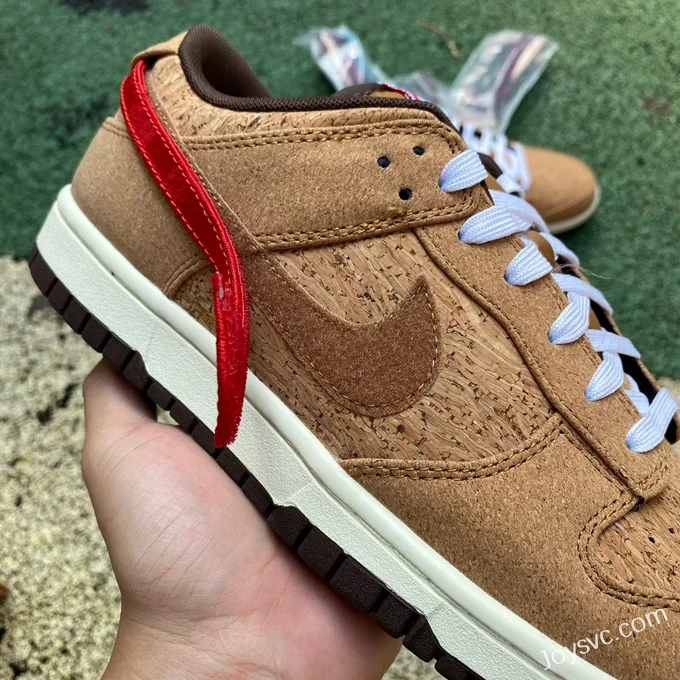 Pure Original CLOT x Nike Dunk Low Cork Retro Sneakers FN0317-121