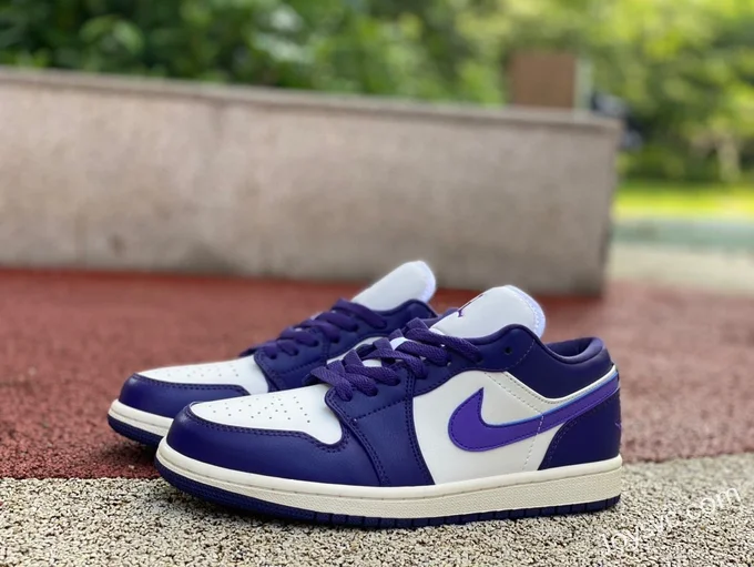 Air Jordan 1 Low DC0774502 Sail Purple Retro