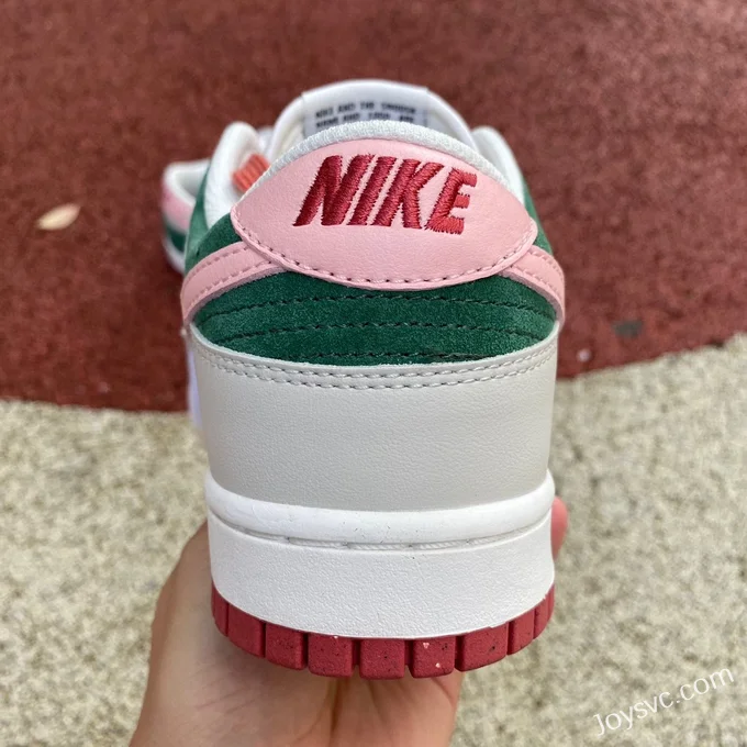 Nike Dunk Low Women's White Pink Green Watermelon Retro Sneakers FN8923061