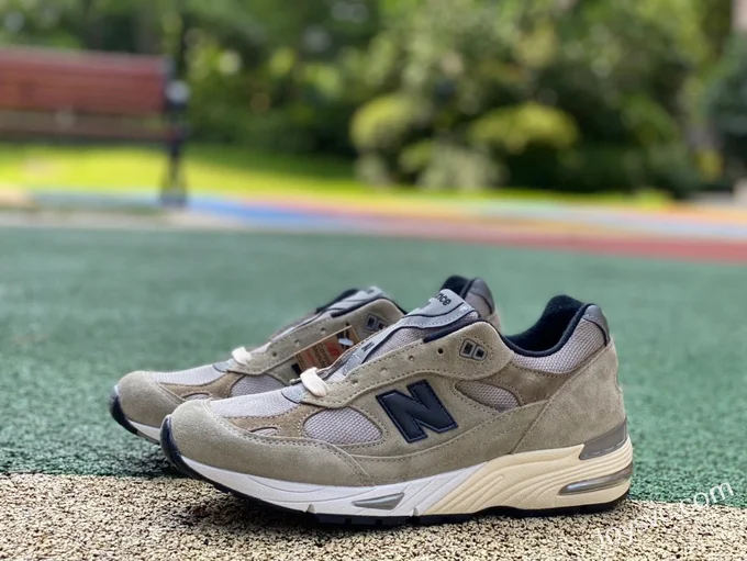 New Balance 991 Brown Grey JJJJound Retro Running Shoes M991JJA