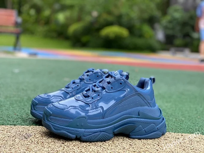 Balenciaga Blue TPU Triple S Vintage Dad Shoes