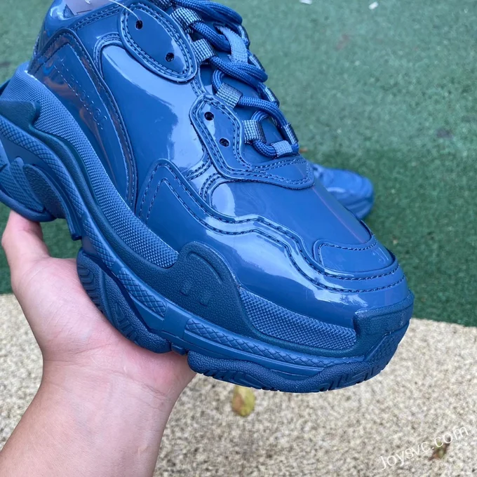 Balenciaga Blue TPU Triple S Vintage Dad Shoes