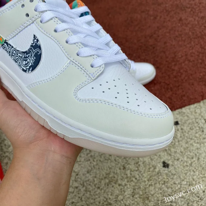 Nike Dunk Low GS White Colorblock Embroidery FN8913141