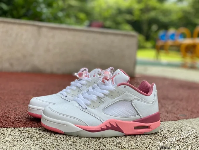 Air Jordan 5 Crafted For Her DX4390-116 White Pink