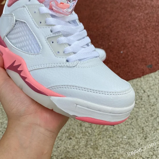 Air Jordan 5 Crafted For Her DX4390-116 White Pink