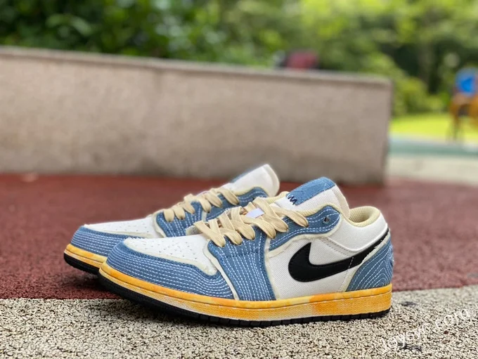 Air Jordan 1 Low FN7670-493 Washed Blue