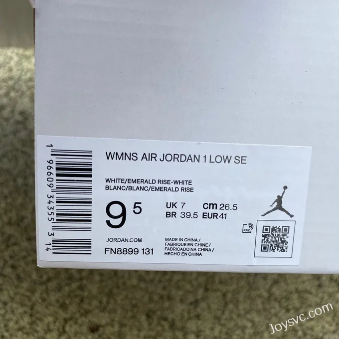 Air Jordan 1 Low FN8899131 White Blue Green Retro