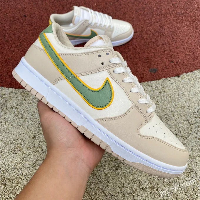 Nike Dunk Low Beige Green Yellow Retro Sneakers FQ6869-131