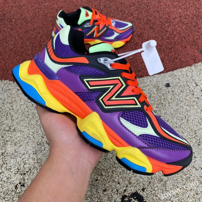 New Balance 9060 Purple Red Yellow Joe Freshgoods Retro Running Shoes U9060NBX