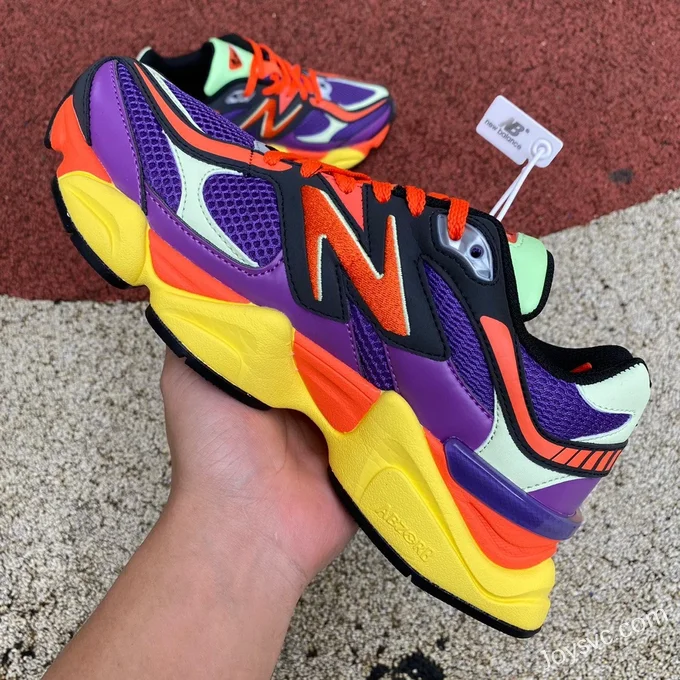 New Balance 9060 Purple Red Yellow Joe Freshgoods Retro Running Shoes U9060NBX