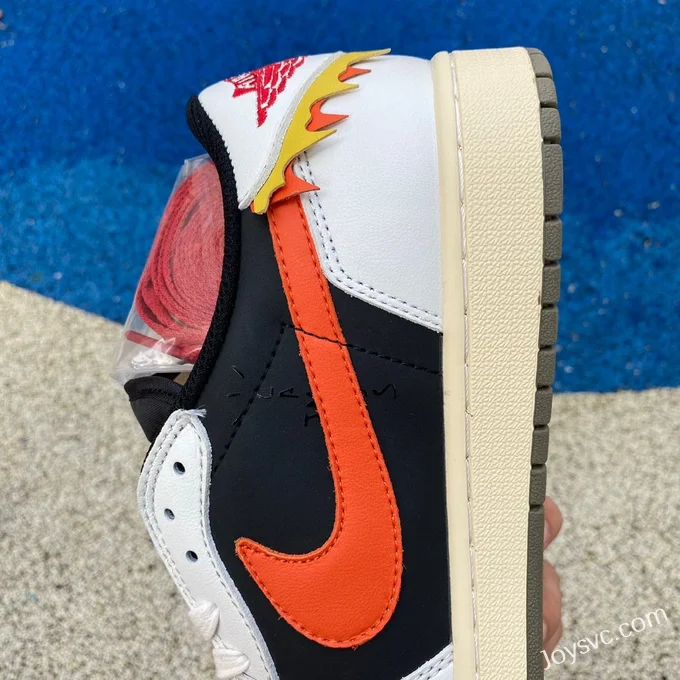 Travis Scott x Air Jordan 1 Low DM7866928 White Black Orange Reverse Swoosh