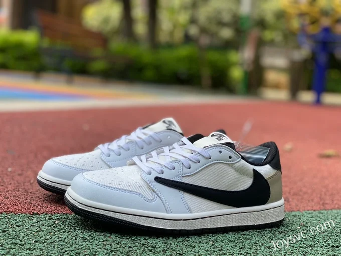 Travis Scott x Air Jordan 1 Low DM7866814 White Grey Reverse Swoosh