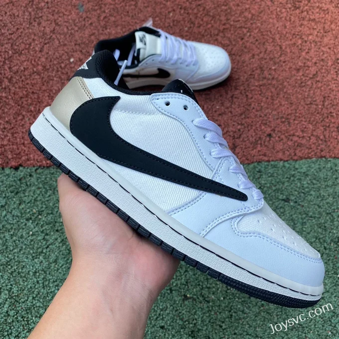 Travis Scott x Air Jordan 1 Low DM7866814 White Grey Reverse Swoosh