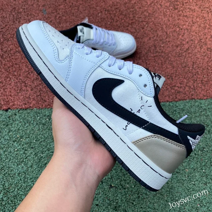 Travis Scott x Air Jordan 1 Low DM7866814 White Grey Reverse Swoosh